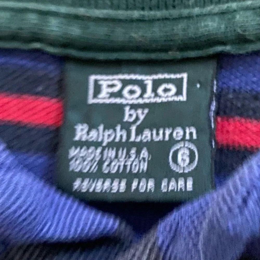 Vintage Polo Ralph Lauren Boy’sSz 6 Striped Mesh Knit Polo Shirt‎